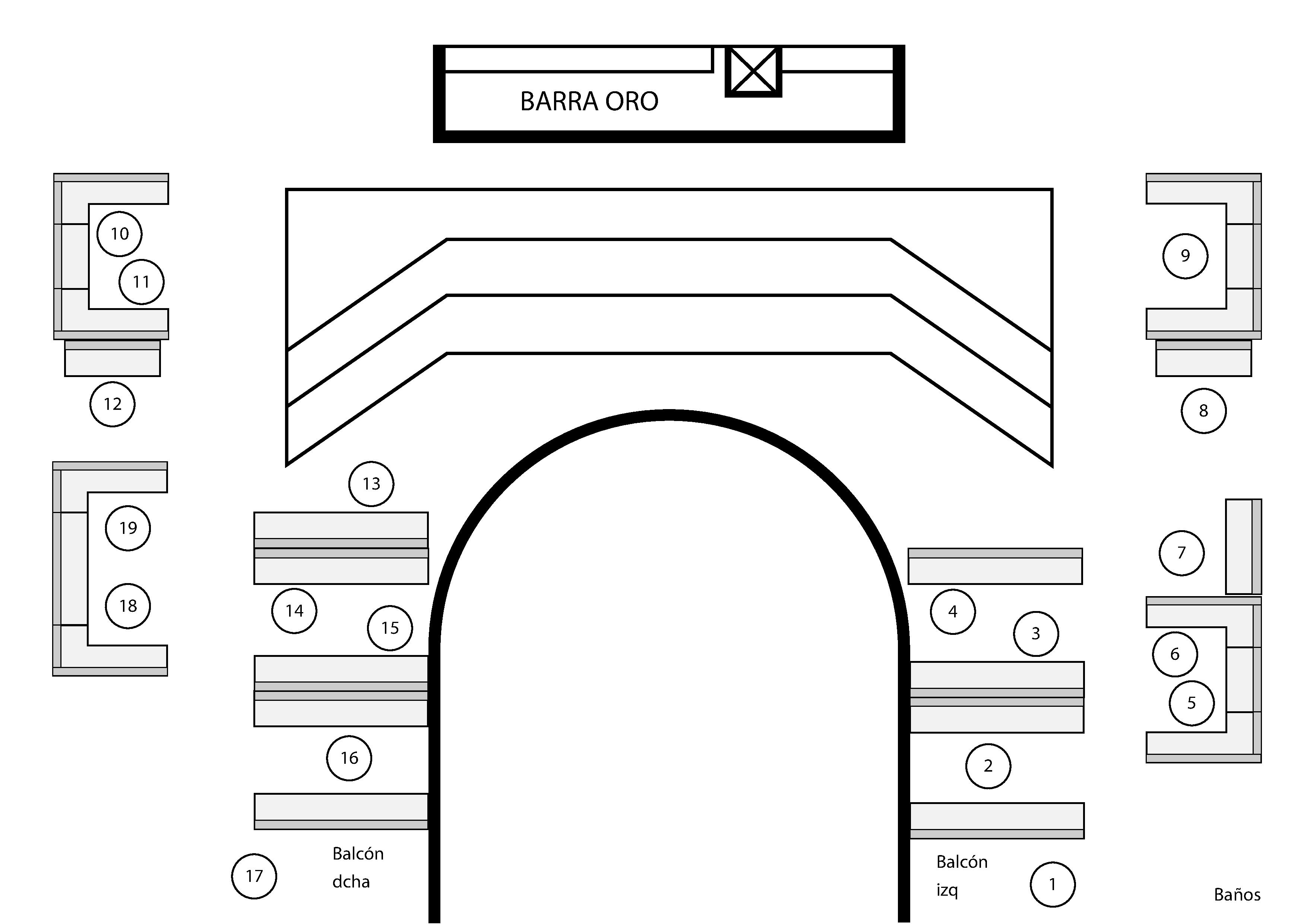 planta oro joy eslava mapa mesas vip